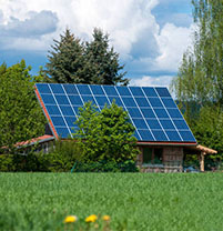 Sistema de energia solar em casa
